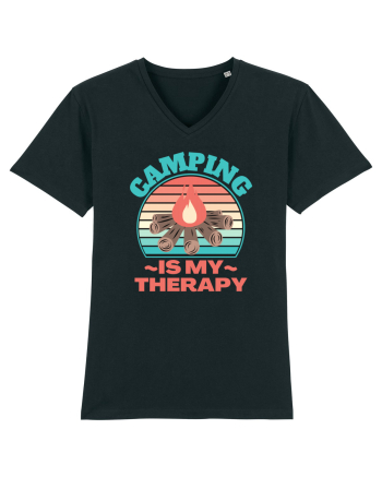 Camping Is My Therapy Black