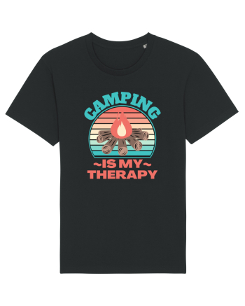 Camping Is My Therapy Black