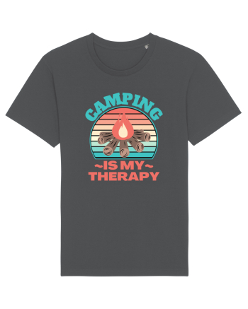 Camping Is My Therapy Anthracite
