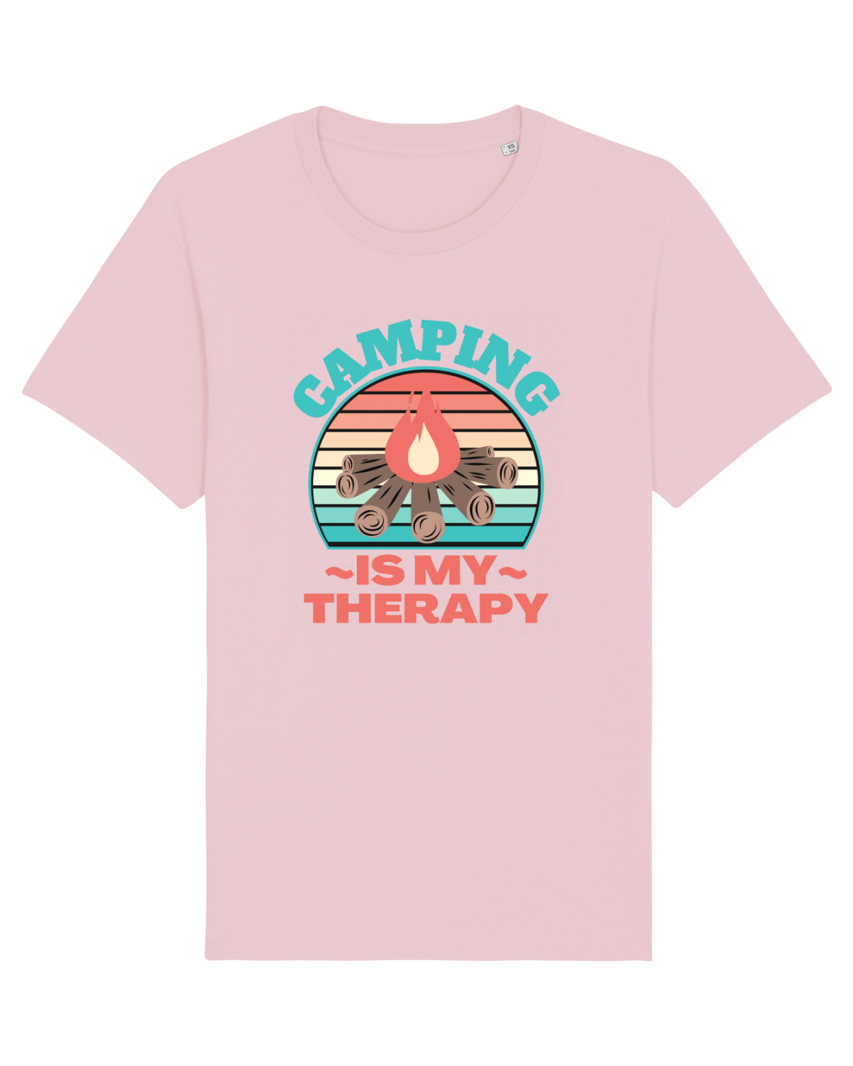 Tricou mânecă scurtă Unisex Rocker Cotton Pink