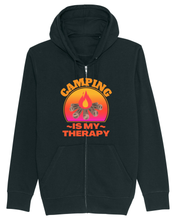 Camping Is My Therapy Black