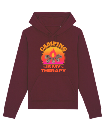 Camping Is My Therapy Burgundy