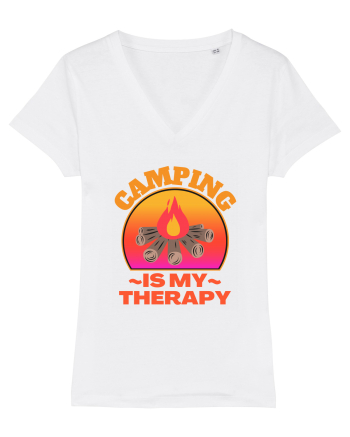 Camping Is My Therapy White