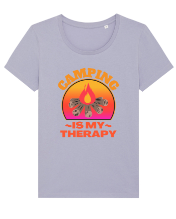 Camping Is My Therapy Lavender