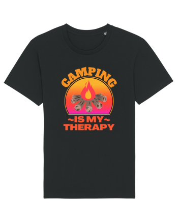 Camping Is My Therapy Black