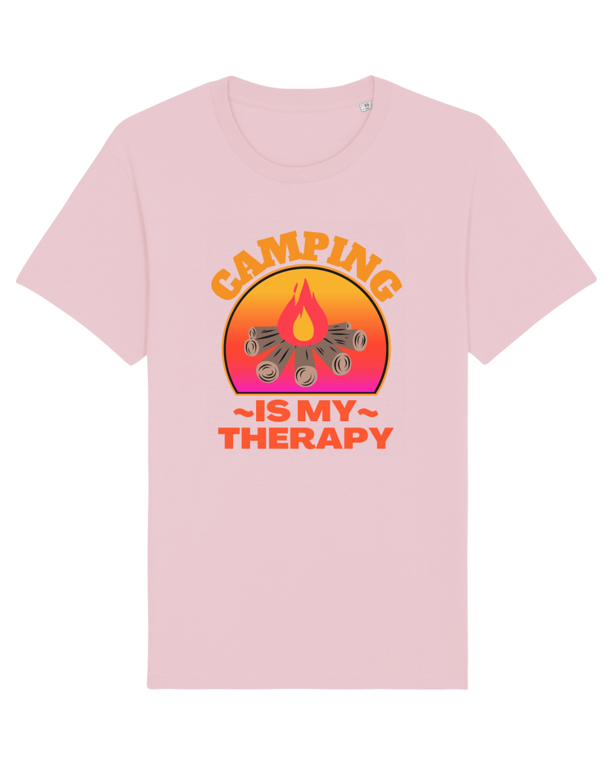 Tricou mânecă scurtă Unisex Rocker Cotton Pink