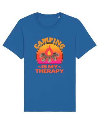 Camping Is My Therapy Royal Blue