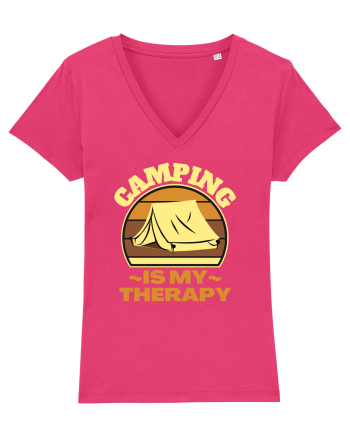 Camping Is My Therapy Raspberry