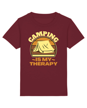 Camping Is My Therapy Burgundy
