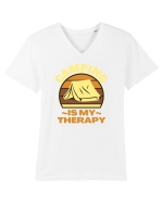 Camping Is My Therapy Tricou mânecă scurtă guler V Bărbat Presenter