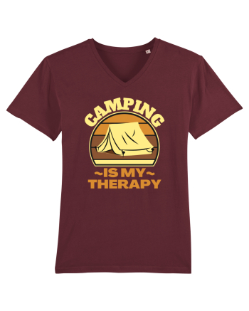 Camping Is My Therapy Burgundy