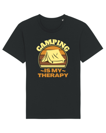Camping Is My Therapy Black