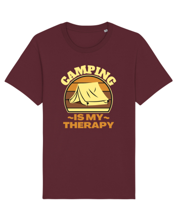 Camping Is My Therapy Burgundy