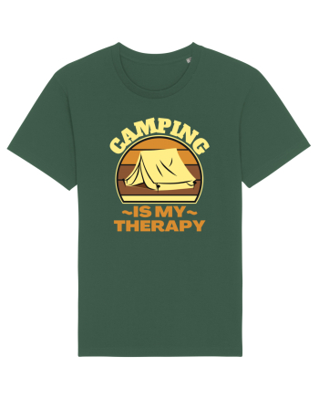 Camping Is My Therapy Bottle Green