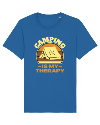 Camping Is My Therapy Royal Blue
