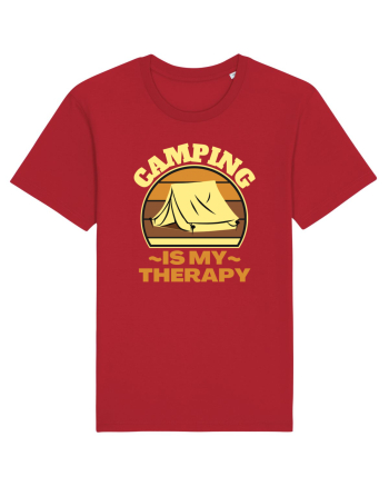 Camping Is My Therapy Red