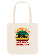 Camping Is My Therapy Sacoșă textilă