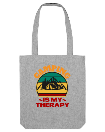 Camping Is My Therapy Heather Grey