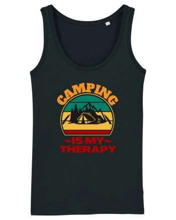 Camping Is My Therapy Black
