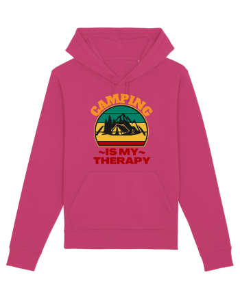 Camping Is My Therapy Raspberry