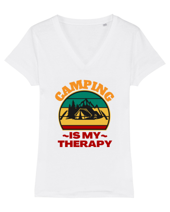 Camping Is My Therapy White