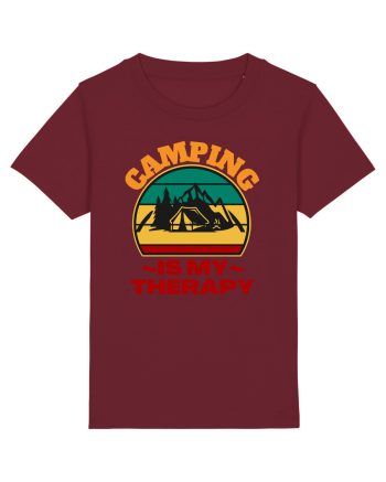 Camping Is My Therapy Burgundy