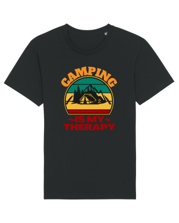Camping Is My Therapy Black