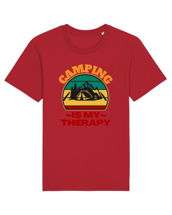 Camping Is My Therapy Red