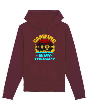 Camping Is My Therapy Burgundy