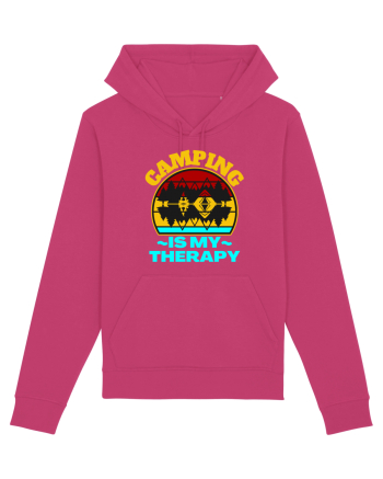Camping Is My Therapy Raspberry