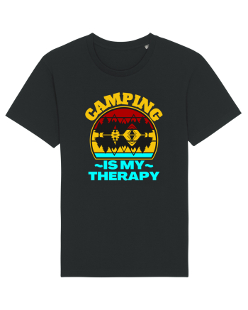 Camping Is My Therapy Black