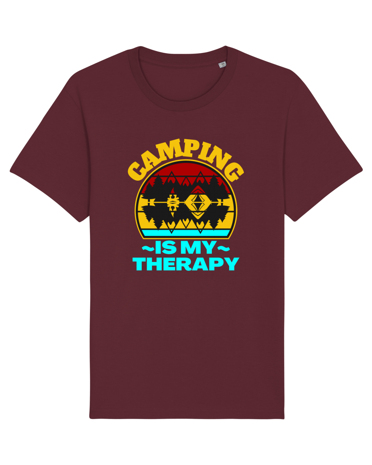 Tricou mânecă scurtă Unisex Rocker Burgundy