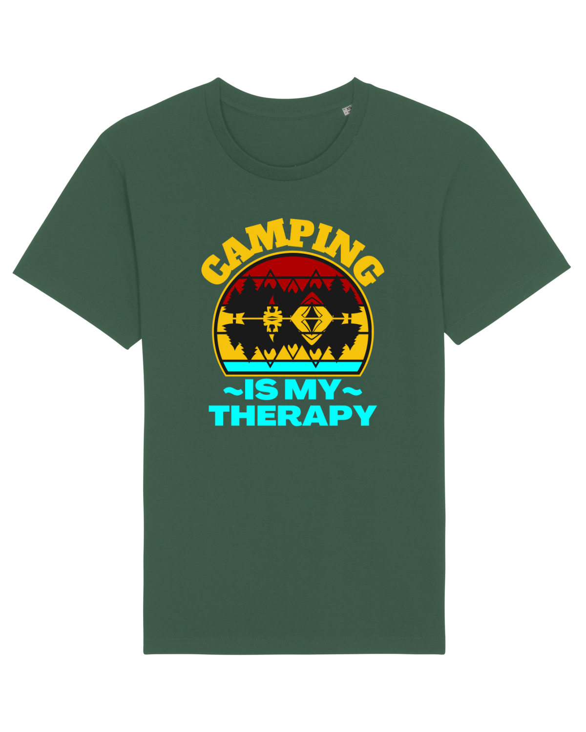 Tricou mânecă scurtă Unisex Rocker Bottle Green