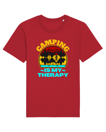 Camping Is My Therapy Red