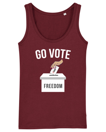 Go Vote Freedom Burgundy