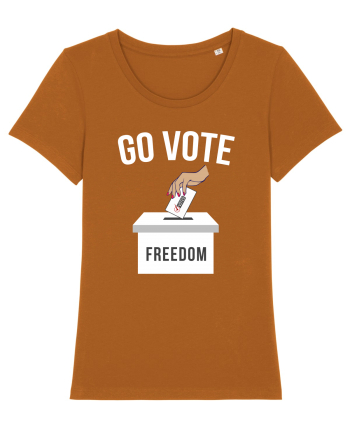 Go Vote Freedom Roasted Orange