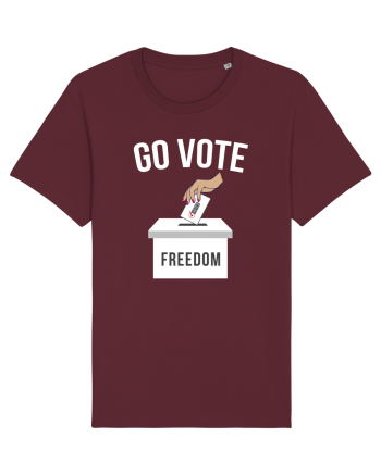 Go Vote Freedom Burgundy