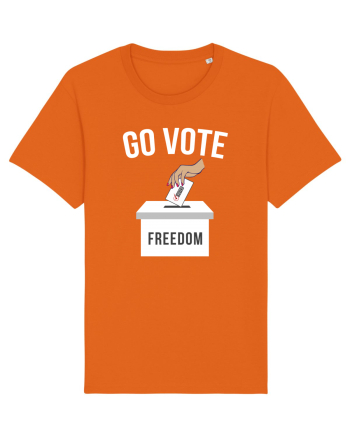 Go Vote Freedom Bright Orange