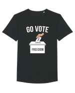 Go Vote Freedom Tricou mânecă scurtă guler larg Bărbat Skater