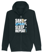 Sand Spray Sleep Repeat Hanorac cu fermoar Unisex Connector