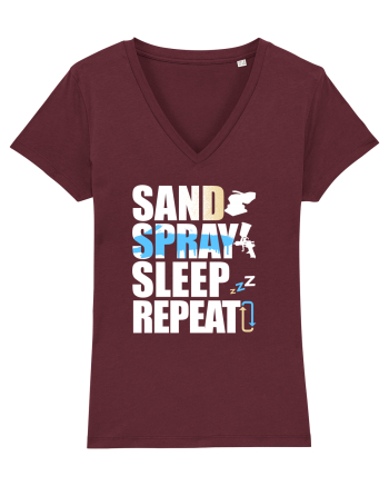 Sand Spray Sleep Repeat Burgundy