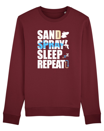 Sand Spray Sleep Repeat Burgundy
