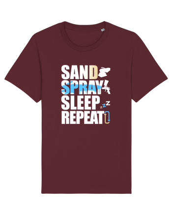 Sand Spray Sleep Repeat Burgundy