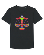 Colecția Zodiac 2 – Balanță Tricou mânecă scurtă guler larg Bărbat Skater