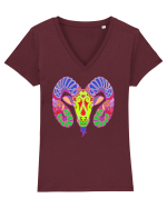 Colecția Zodiac 2 – Berbec Tricou mânecă scurtă guler V Damă Evoker