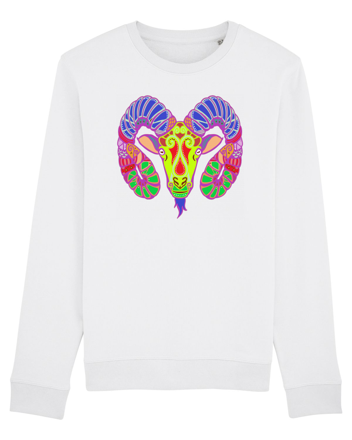 Bluză mânecă lungă Unisex Rise White