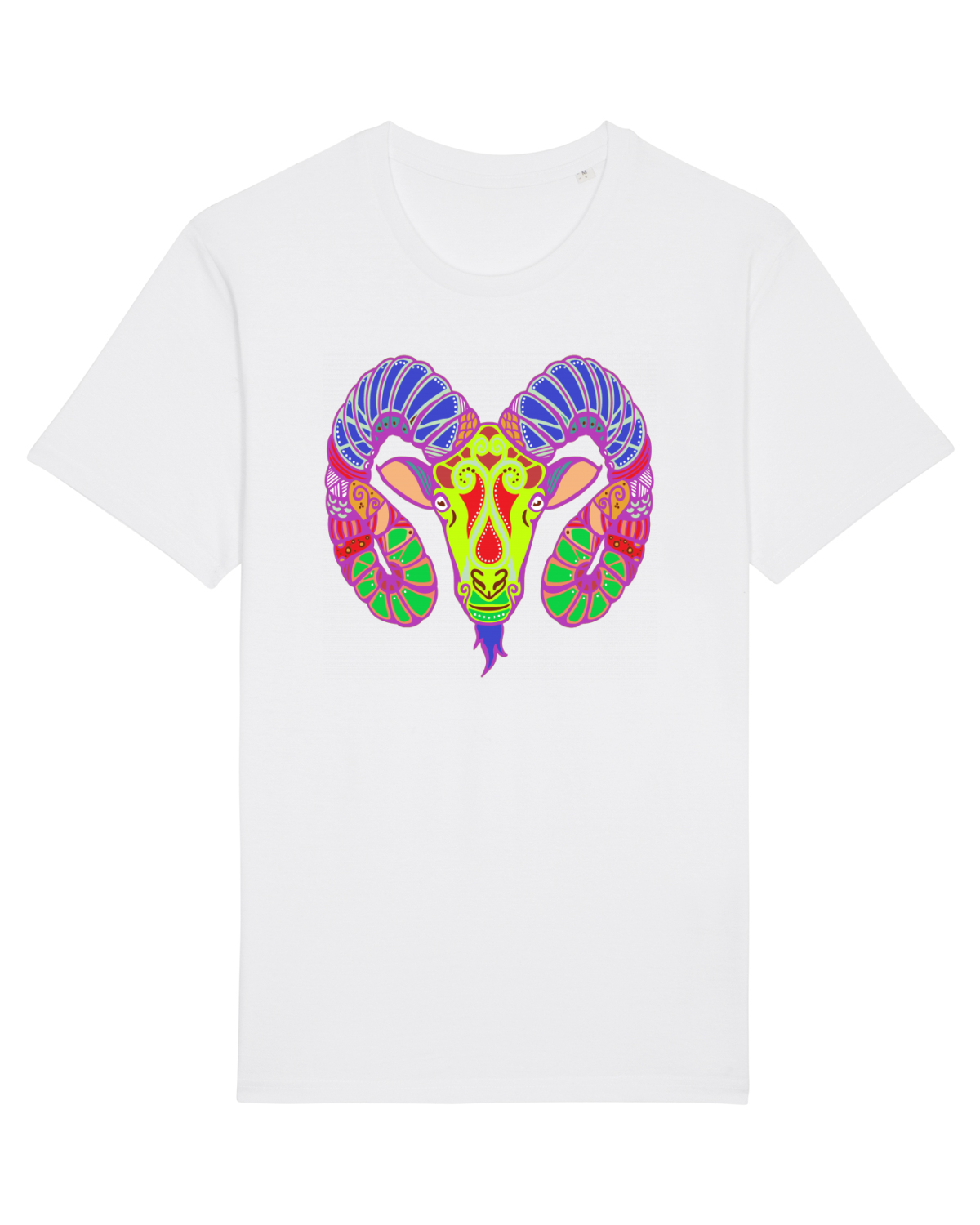 Tricou mânecă scurtă Unisex Rocker White