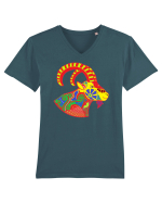 Colecția Zodiac 2 – Capricorn Tricou mânecă scurtă guler V Bărbat Presenter
