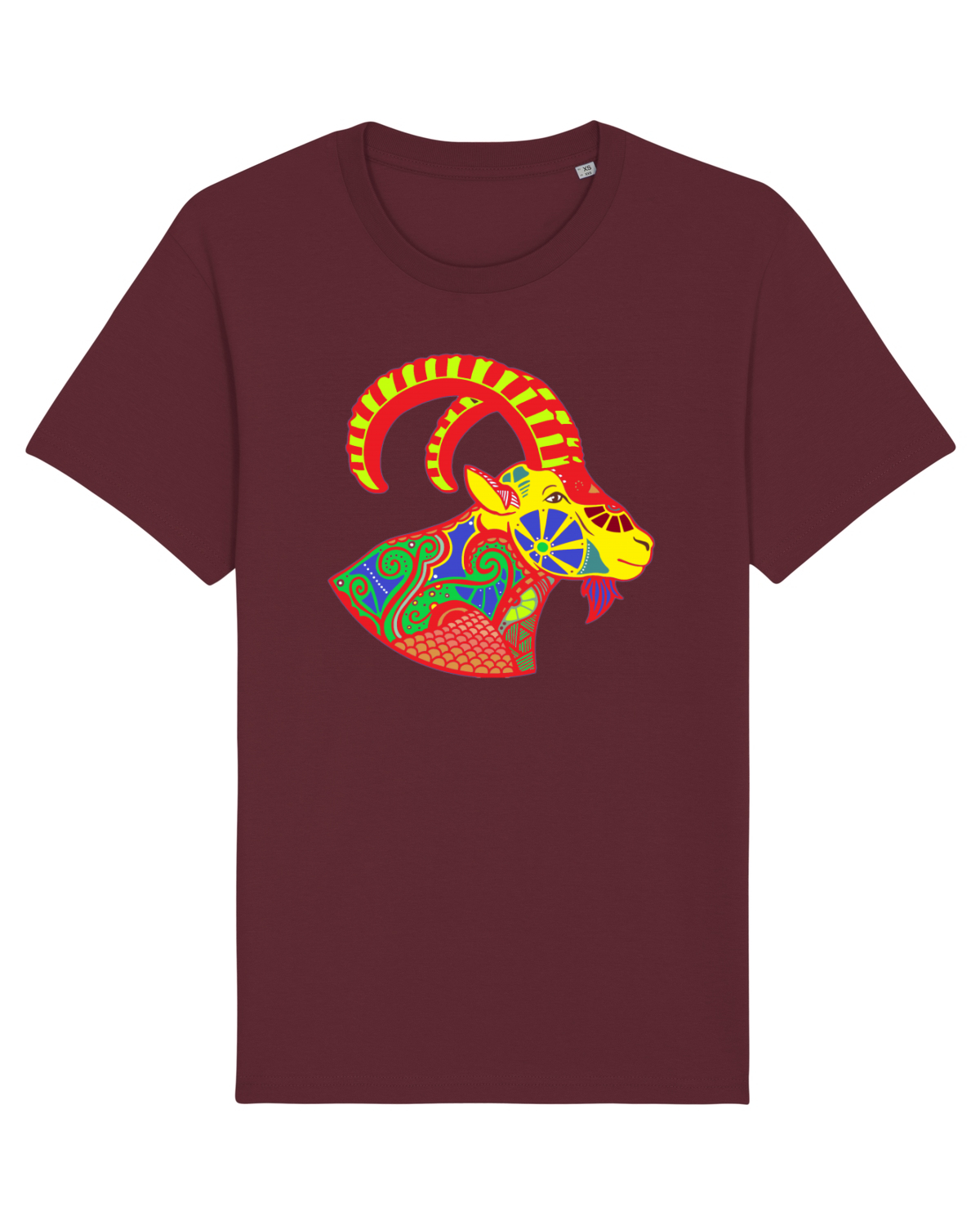 Tricou mânecă scurtă Unisex Rocker Burgundy