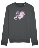 Călărind unicornii Bluză mânecă lungă Unisex Rise